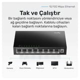 Cudy FS108 8Port 10/100Mbps Duvar Montajlı Metal Masaüstü… 3