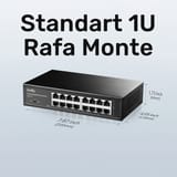 Cudy GS1016 10/100/1000Mbps 8KMAC 16 Port Gigabit Metal… 8