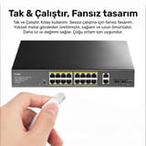 Cudy GS1018PS2 16Port 10/100Mbps Gigabit PoE 2Port Gigabit… 9