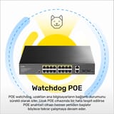 Cudy GS1018PS2 16Port 10/100Mbps Gigabit PoE 2Port Gigabit… 8
