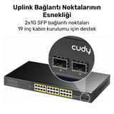 Cudy GS1028PS2 2 Port SFP, VLAN, CCTV, 24 Port Gigabit 300W… 5