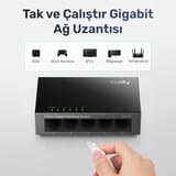 Cudy GS105 5 Port 10/100/1000M 16k MAC Gigabit Metal Switch 2