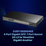 Cudy GS2024S2 4 SFP Slot,2 Katman,24 Port Yönetilebilir… 2