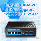 Cudy IG1004S2P 4Port Gigabit 120W PoE+,2SFP, 2km Çoklu,80km… 2