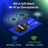 Cudy LT500 2,4GHz 300Mbps, 5GHz 867Mbps, 4 Port Wi-Fi Mesh… 10