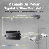 Cudy POE25 Gigabit 2PoE Out 1PoE In 10/100Mbps 2W Metal… 4
