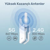 Cudy RE1200 5GHz 867Mbps, 2.4GHz 300Mbps, Wi-Fi Mesh Menzil… 4