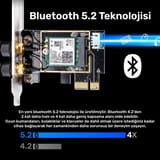 Cudy WE3000 5,2 Bluetooth, 2402Mbps Wi-Fi 6 Express Adaptör 2