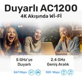 Cudy WR1200 Dual 2.4/5Ghz 4x5dBi Anten 1200Mbps 5 Port… 4
