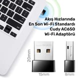 Cudy WU650 5GHz 433Mbps, 2.4GHz 200Mbps Wi-Fi Mini USB… 4