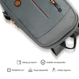 NPO Citylife CL01G Smart 16" Notebook Sırt Çantası-Gri 3