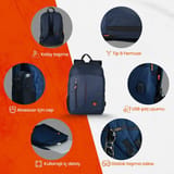 NPO Citylife CL01L Smart 16" Notebook Sırt Çantası-Lacivert 6