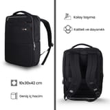 NPO Compact Smart 17" Notebook Sırt Çantası-Siyah 2