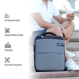 NPO Compact Smart 17" Notebook Sırt Çantası-Gri 6