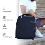 NPO Compact Smart 17" Notebook Sırt Çantası-Siyah 6