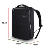 NPO Compact Smart 17" Notebook Sırt Çantası-Siyah 5