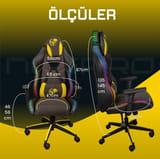NPO GC2001YB 2D Kolçaklı,RGB Ledli,Boyun ve Sırt Destekli… 5