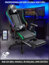 NPO GC3001B Masajlı,RGB,4D Kolçaklı,Ayak Destekli Oyuncu… 7