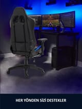 NPO GC3001B Masajlı,RGB,4D Kolçaklı,Ayak Destekli Oyuncu… 8