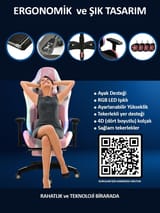 NPO GC5001PW Bluetooth Hoparlörlü,Masajlı,RGB,4D… 11
