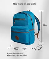 NPO nJoy 16" Unisex Notebook & Günlük Sırt Çantası-Mavi… 8