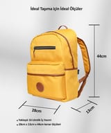 NPO nJoy 16" Unisex Notebook & Günlük Sırt Çantası-Hardal… 8