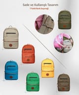NPO nJoy 16" Unisex Notebook & Günlük Sırt Çantası-Mavi… 7