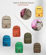 NPO nJoy 16" Unisex Notebook & Günlük Sırt Çantası-Hardal… 7