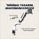 NPO STD121F Tek Kol Monitör Tutucu - Beyaz 8