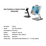 NPO STD20116G 360°Ayarlanabilir Tablet ve Telefon Tutucu… 7