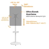NPO STD3822TWE 17"- 43" VESA Tekerlekli Dikey/Yatay… 4