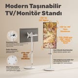 NPO STD3822TWE 17"- 43" VESA Tekerlekli Dikey/Yatay… 3