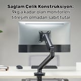 NPO STD46012B Airgrip 17"-32" Ergonomik 360° Amortisörlü… 2