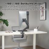 NPO STD46012B Airgrip 17"-32" Ergonomik 360° Amortisörlü… 3