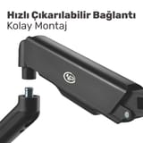 NPO STD46012B Airgrip 17"-32" Ergonomik 360° Amortisörlü… 6