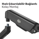 NPO STD46024E Airgrip 17"-32" Ergonomik 360° Amortisörlü… 7