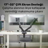 NPO STD46024E Airgrip 17"-32" Ergonomik 360° Amortisörlü… 3