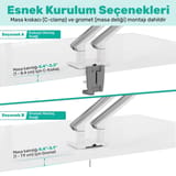 NPO STD49024W Elysium 17"-32" Ultra İnce Tasarım Alüminyum… 7