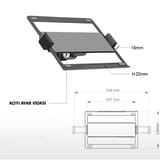 NPO STD7070GS 10"-27" VESA Monitör/Notebook Stand Tek Kol… 7