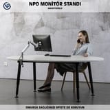 NPO STD7070GS 10"-27" VESA Monitör/Notebook Stand Tek Kol… 5