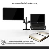 NPO STD7086G 10"-27" Notebook Stand ve Amortisörlü Vesa… 10