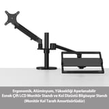 NPO STD7086G 10"-27" Notebook Stand ve Amortisörlü Vesa… 9