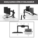 NPO STD7086S 10"-27" Notebook Stand Vesa Amortisörlü… 5