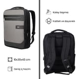NPO Success Smart 16" Notebook Sırt Çantası-Gri 2