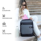NPO Success Smart 16" Notebook Sırt Çantası-Gri 6
