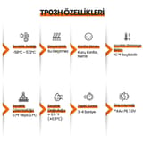 ThermoPro TP03H Su Geçirmez Katlanabilir Hızlı Sonuç Gıda… 8