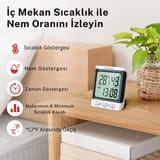 Thermopro TP152 8,5" LCD Ekranlı İç Mekan Dijital Sıcaklık… 6