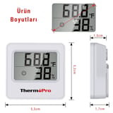 Thermopro TP157W İç Mekan (Sera, Dolap, Bebek Odası) Hassas… 5