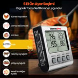 ThermoPro TP17 Alarmlı, Aydınlatmalı, Çift Çelik Problu ve… 4