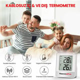 ThermoPro TP200C Wifi İç-Dış Mekan Dijital Sıcaklık… 3